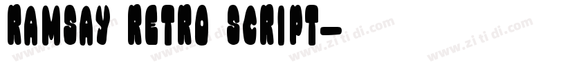Ramsay Retro Script字体转换